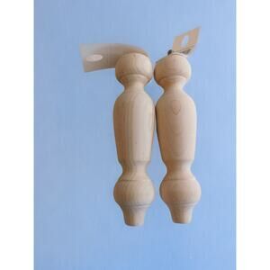 H&P Wood Turnings, Inc.  Artesian 7" Leg Set of 2 New With Tags